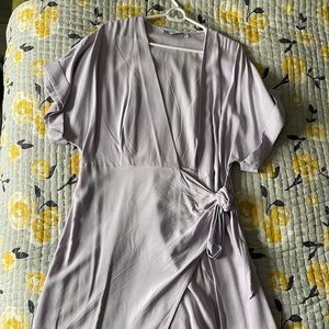 Lilac wrap dress